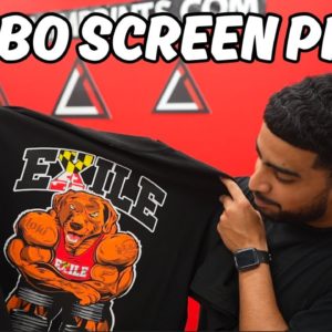 SCREEN PRINTING A Jumbo 7 Color Design | Step By Step Process