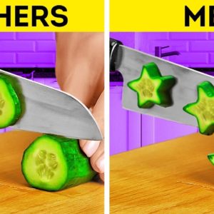 Satisfying Peel And Cut 🍋🥒 Crazy Shapes And Cool Hacks