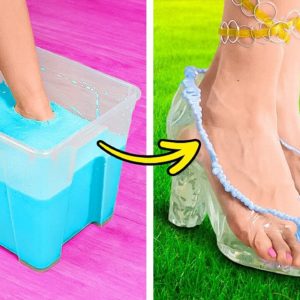 Crystalize Your Style: DIY Crystal Shoes & Amazing Feet Hacks ✨👠 Unleash the Magic!