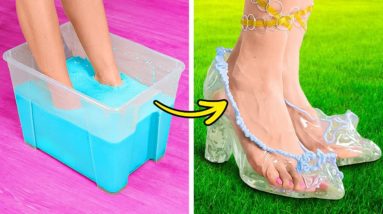 Crystalize Your Style: DIY Crystal Shoes & Amazing Feet Hacks ✨👠 Unleash the Magic!