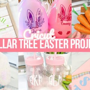 8 CRICUT DOLLAR TREE EASTER PROJECT IDEAS