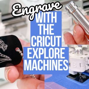 HOW TO ENGRAVE WITH THE CRICUT EXPLORE MACHINES | MAKE DOG TAGS WITH ME