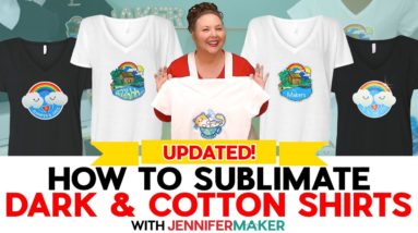 How To Sublimate Dark And Cotton T-Shirts - Updated For Lasting Results