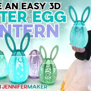 Light Up Your Easter With A 3D Egg Lantern! Free SVG!