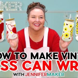 Vinyl Glass Can Wrap Tutorial - Get Creative With Your Drinkware!