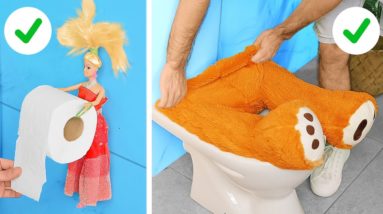 Quick and Easy Toilet Cleaning Tips 🧼✨ and Decorative Ideas for a Stylish Bathroom 🌿🛁