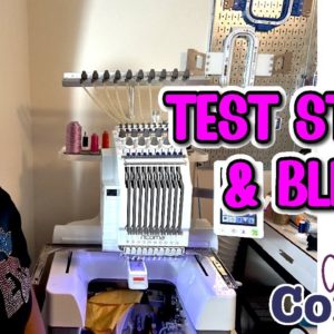 Crafts. & Convos | Test Stitch Design with Ricoma EM1010 & Bling New Design