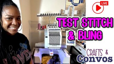 Crafts. & Convos | Test Stitch Design with Ricoma EM1010 & Bling New Design