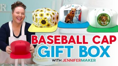 Make Your Own Baseball Cap Gift Box With Paper - Easy DIY Tutorial!