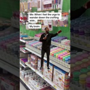 🎨✨ We all know that feeling – the magnetic pull of the crafting aisle!