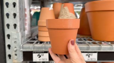 Drill holes into a pot for this BRILLIANT front porch idea!