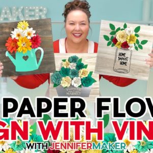 Easy DIY Home Decor: Paper Flower Wall Hangings | Apply Vinyl Decals