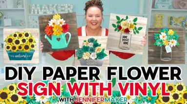 Easy DIY Home Decor: Paper Flower Wall Hangings | Apply Vinyl Decals