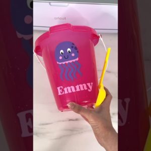 ☀️Personalized kids summer beach pails with Cricut 💦