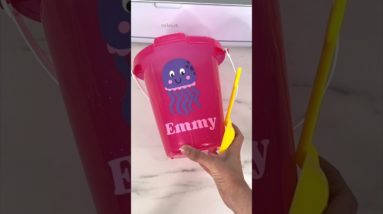 ☀️Personalized kids summer beach pails with Cricut 💦