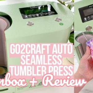 GO2CRAFT AUTO SEAMLESS TUMBLER PRESS UNBOXING + REVIEW