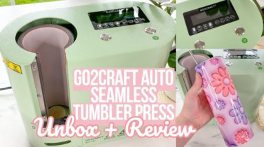 GO2CRAFT AUTO SEAMLESS TUMBLER PRESS UNBOXING + REVIEW