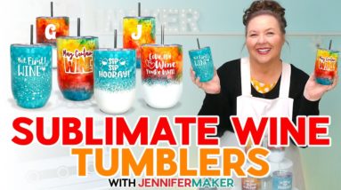 How To Sublimate A Wine Tumbler | Partial And Full Wrap Tutorial