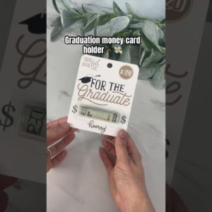 🎓Graduation money card holder with Cricut 🎓 #cricut #cricutdiy #graduation