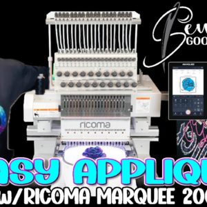 SEW GOOD SATURDAY | APPLIQUE WITH GLITTER | RICOMA MARQUEE 2001 10S