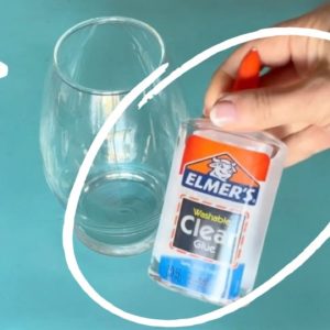 She pours Elmer's glue into a $1 vase for a BRILLIANT idea!