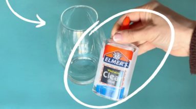 She pours Elmer's glue into a $1 vase for a BRILLIANT idea!