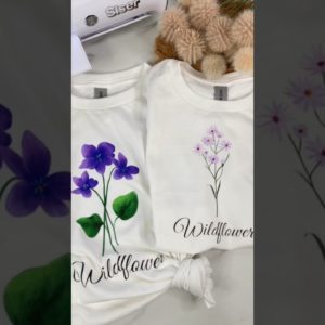 🪻Matching Mother’s Day T-shirts using the Siser Juliet machine + Siser EasyColor DTV 🪻