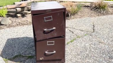 We can't believe what she did with this old file cabinet!