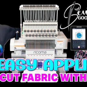 HOW TO USE A CRICUT AND RICOMA EMBROIDERY MACHINE FOR  EASY APPLIQUE | SEW GOOD TUTORIAL PT. 1