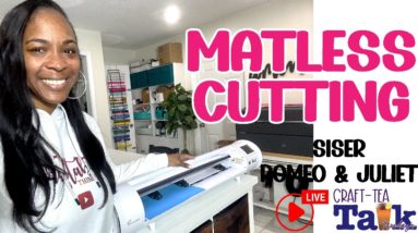 Craft-Tea Talk | Matless Cutting with Siser Romeo | Rhinestone Flock Templates | Bling Shirt