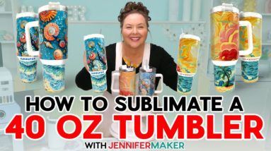 How To Sublimate A 40 oz Tumbler With A Handle