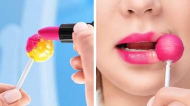 Wow, Lollipop Lipstick 🍭 Beauty Hacks & Gadgets You Need to Try! 🌟