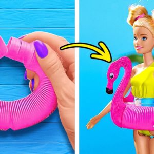 Summer Barbie Doll Makeovers 🏖️👗 Trendy Doll Crafts & Hacks