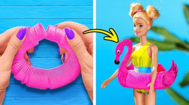 Summer Barbie Doll Makeovers 🏖️👗 Trendy Doll Crafts & Hacks