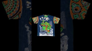 “Michelangelo” Tie Dye Art Combo #shorts #art #painting #tiedye