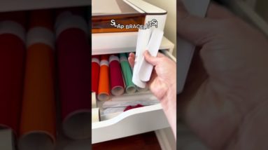 Organize your vinyl rolls like a pro with this simple TIP! 🌟🗂️