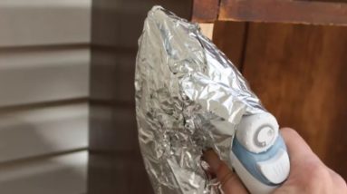 Wrap an iron in tin foil for this BRILLIANT furniture idea!