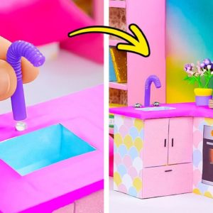 ADORABLE MINIATURE CRAFTS 😍 DIY MINIATURE KITCHEN SET