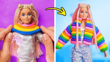 STUNNING BARBIE DOLL MAKEOVER IDEAS 🎀✨ DIY Doll Hacks & Crafts