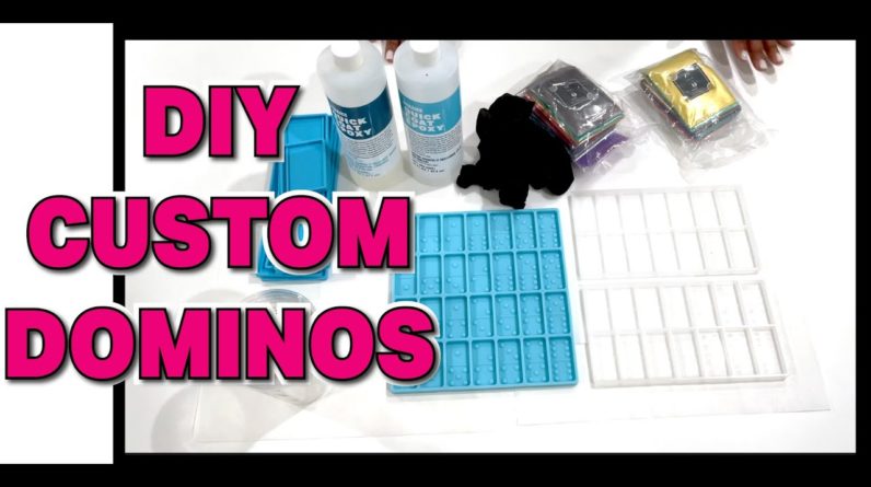 DIY CUSTOM DOMINOS MADE WITH QUICK EPOXY & UV RESIN | SISER ROMER