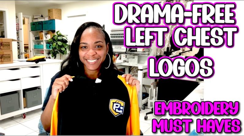 HOW TO EMBROIDER THE PERFECT LEFT CHEST LOGO | MIGHTY HOOPS | RICOMA EMBROIDERY MACHINES