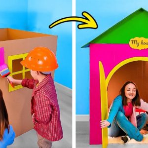 AWESOME DIY HOME FROM CARDBOARD 😍✨ BEST RECYCLING IDEAS 📦