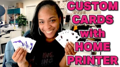 HOW TO MAKE CUSTOM PLAYING CARDS WITH HOME PRINTER | SILHOUETTE STUDIO