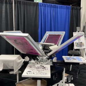 LIVE: Printing on the Vastex 100 Setup! (Small Space, Big Dreams! Graphic Pro Expo)