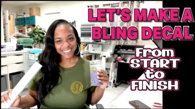 Craft-Tea Talk | Design Bling Decal in Silhouette Studio | Bling Anything & HTV Anything