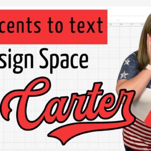 Adding accents and flourishes to text in Cricut Design Space | Glyphs in Design Space