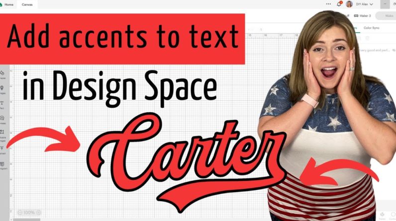 Adding accents and flourishes to text in Cricut Design Space | Glyphs in Design Space