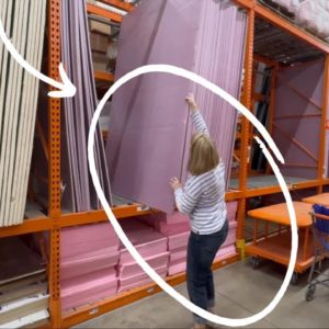 She buys a GIANT foam board at Home Depot for a genius new idea!