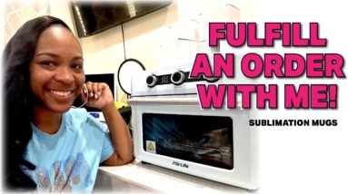 WORK WITH ME | SUBLIMATION MUGS WITH PYD LIFE SUBLIMATION OVEN