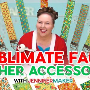 How To Sublimate Faux Leather Accessories And Cut DIY Key Fobs With A Cricut